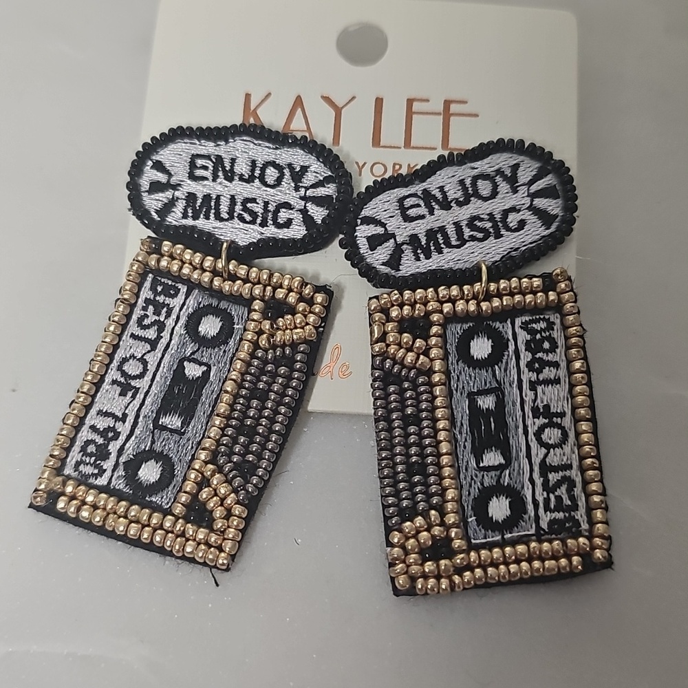 Kay Lee Beaded Music Earrings